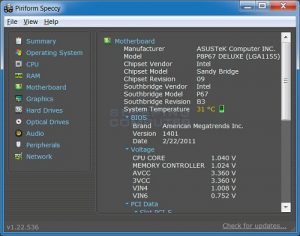Speccy Les meilleurs logiciels pour surveiller les performances et la température d’un PC
