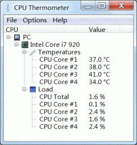 CPU Thermometer moniteur de température