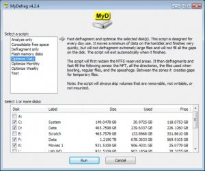 MyDefrag Les meilleurs logiciels de défragmentation de disque dur gratuit