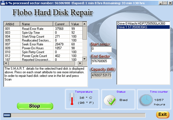 Flobo Hard Disk Repair Les meilleurs logiciels gratuits de réparation de disque dur