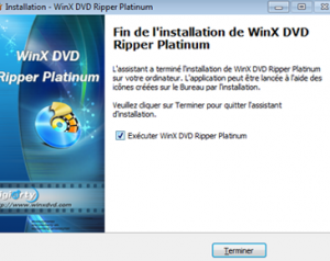 WinX DVD Ripper Platinum le démarrage 2