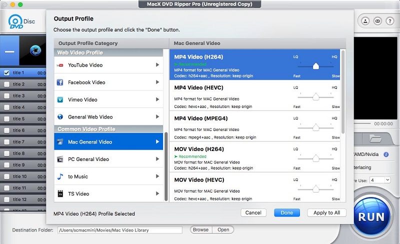 conserver un DVD sur un disque dur qui appartient à votre Mac