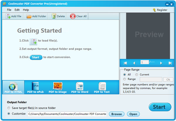 Coolmuster PDF Converter logiciels pour convertir un fichier en PDF