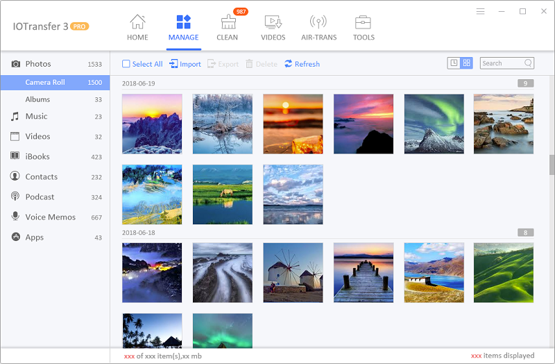 IOTransfer 3 Easy Photo Manager pour conserver vos moments inoubliables