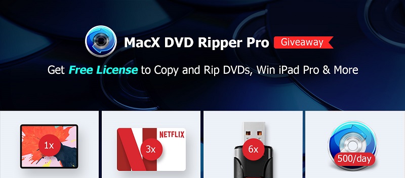 Gagner licence de MacX DVD Ripper Pro