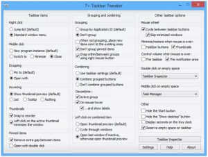 7+Taskbar Tweaker meilleurs outils pour personnaliser Windows 10