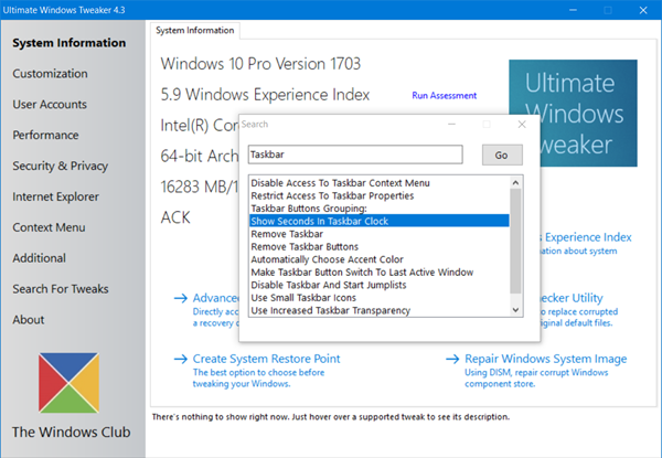 Ultimate Windows Tweaker 4 meilleurs outils pour personnaliser Windows 10