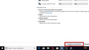 Enregistrer les modifications sur Windows