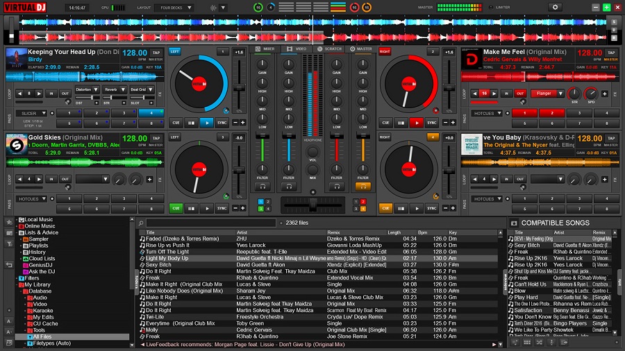 Virtual DJ logiciel de montage audio