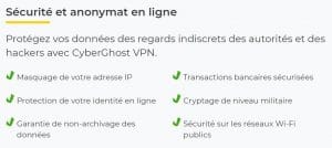 Sécurité et confidentialité du VPN