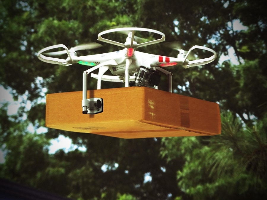 Livrer de la marchandise avec des drones