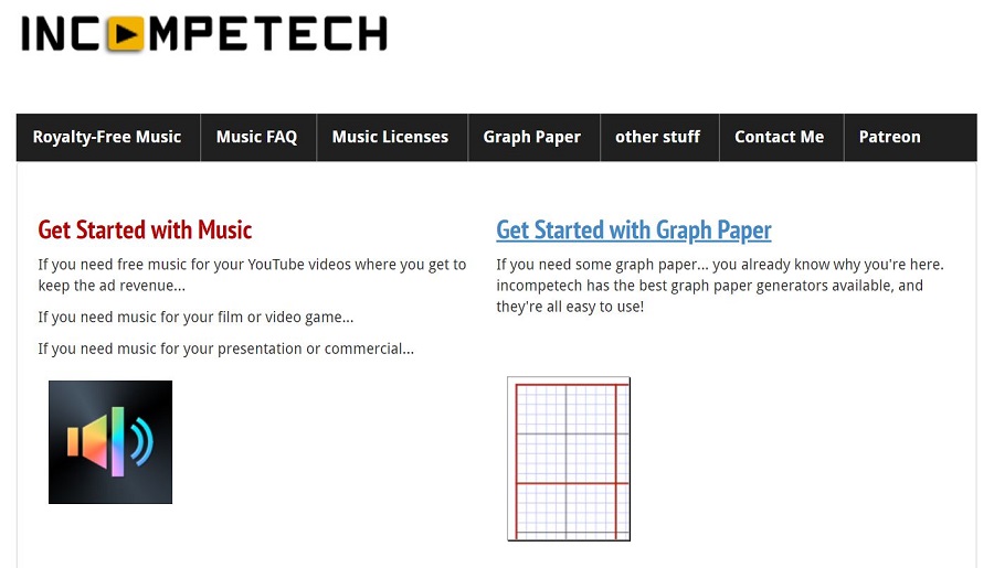 Incompetech musique libre de droit gratuite