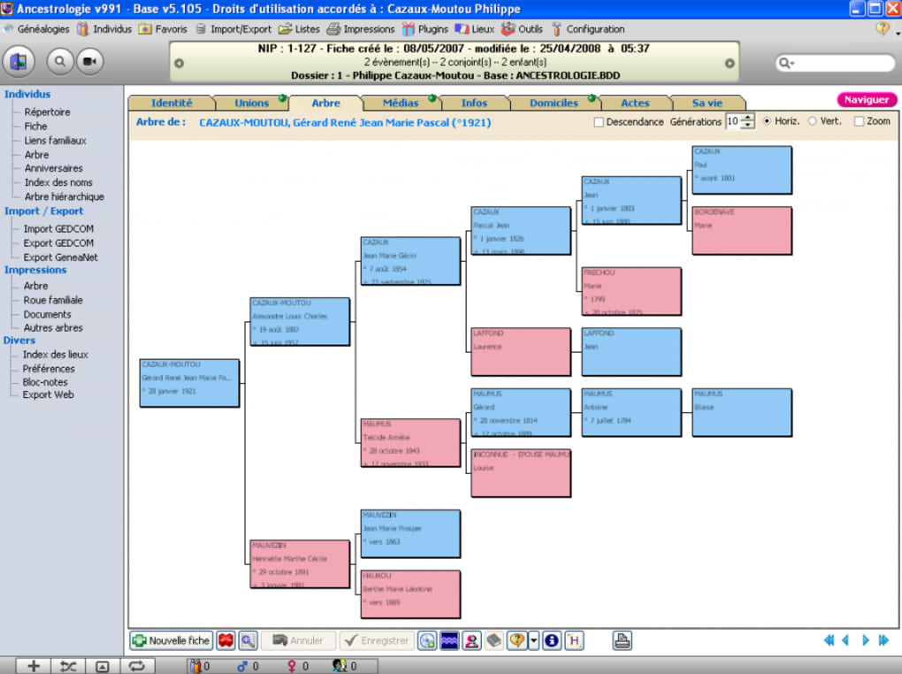 Ancestrologie logiciel genealogie gratuit