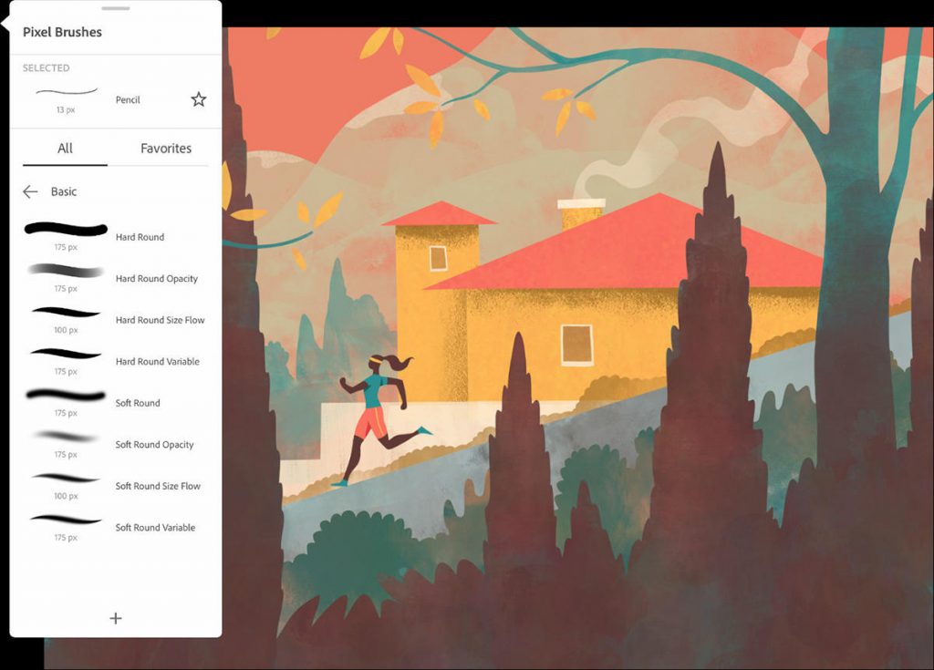 Adobe Fresco application pour dessiner sur tablette