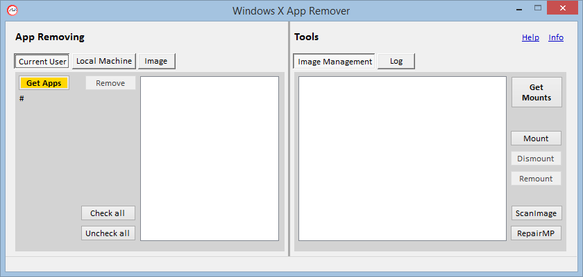 Windows X App Remover