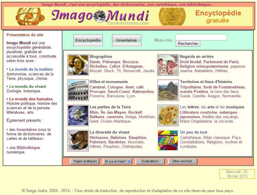 Imago Mundi encyclopédie gratuite à télécharger