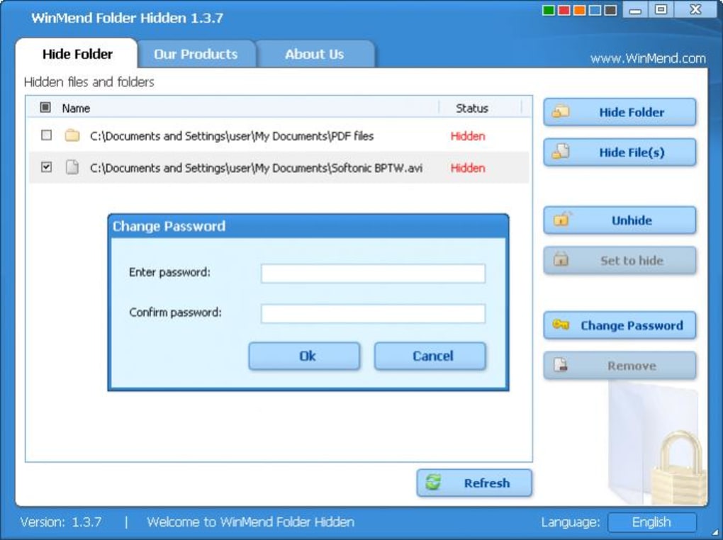 WinMend Folder Locker logiciel pour verrouiller un dossier gratuit