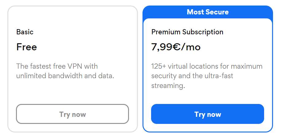 Hotspot Shield VPN plan