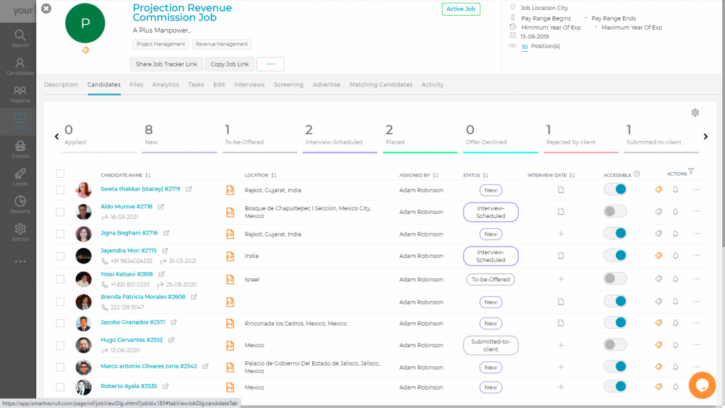 iSmartRecruit logiciel gestion cv open source