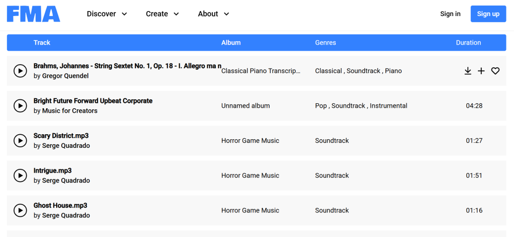 Free Sound Track Music