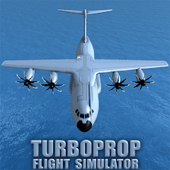 Turboprop Flight Simulator 3D jeux avion de transport