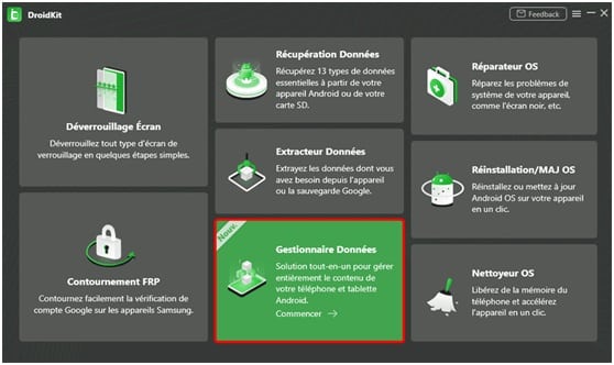 imprimer des SMS Android DroidKit