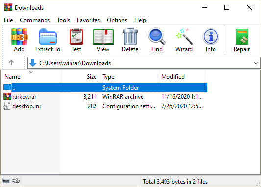 WinRAR logiciel de verrouillage de dossier gratuit