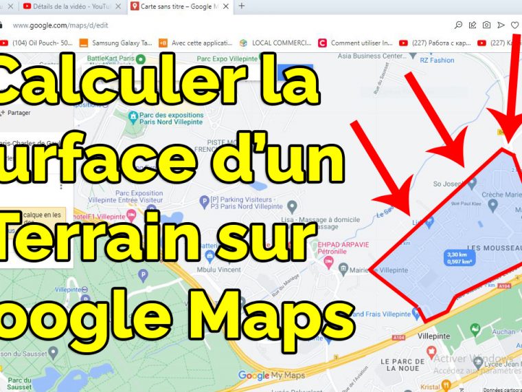Comment calculer la surface d’un terrain sur Google Maps