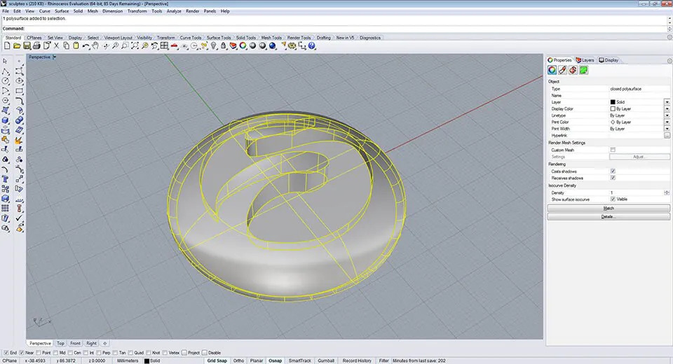 Rhinoceros-3D logiciel modélisation 3d gratuit