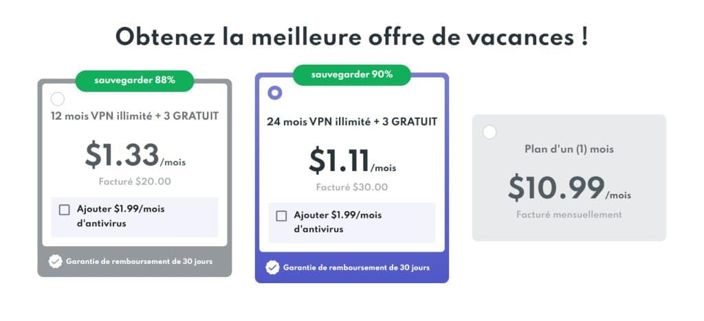 Prix de de PrivadoVPN